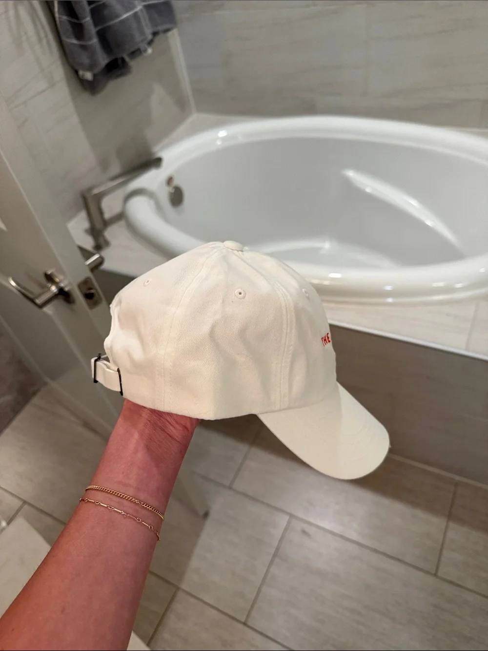 Baseball Cap with Embroidered 'The Bride Needs A Spritz'